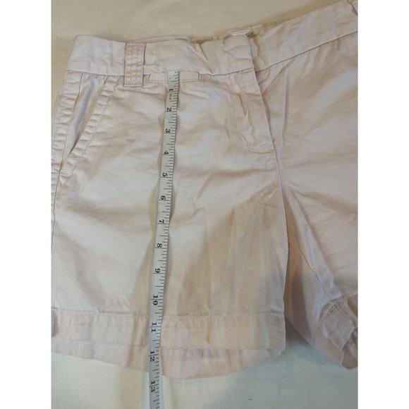 J. Crew Womens Chino Shorts Classic Twill Broken in 100% Cotton White Size 6 - Picture 4 of 9